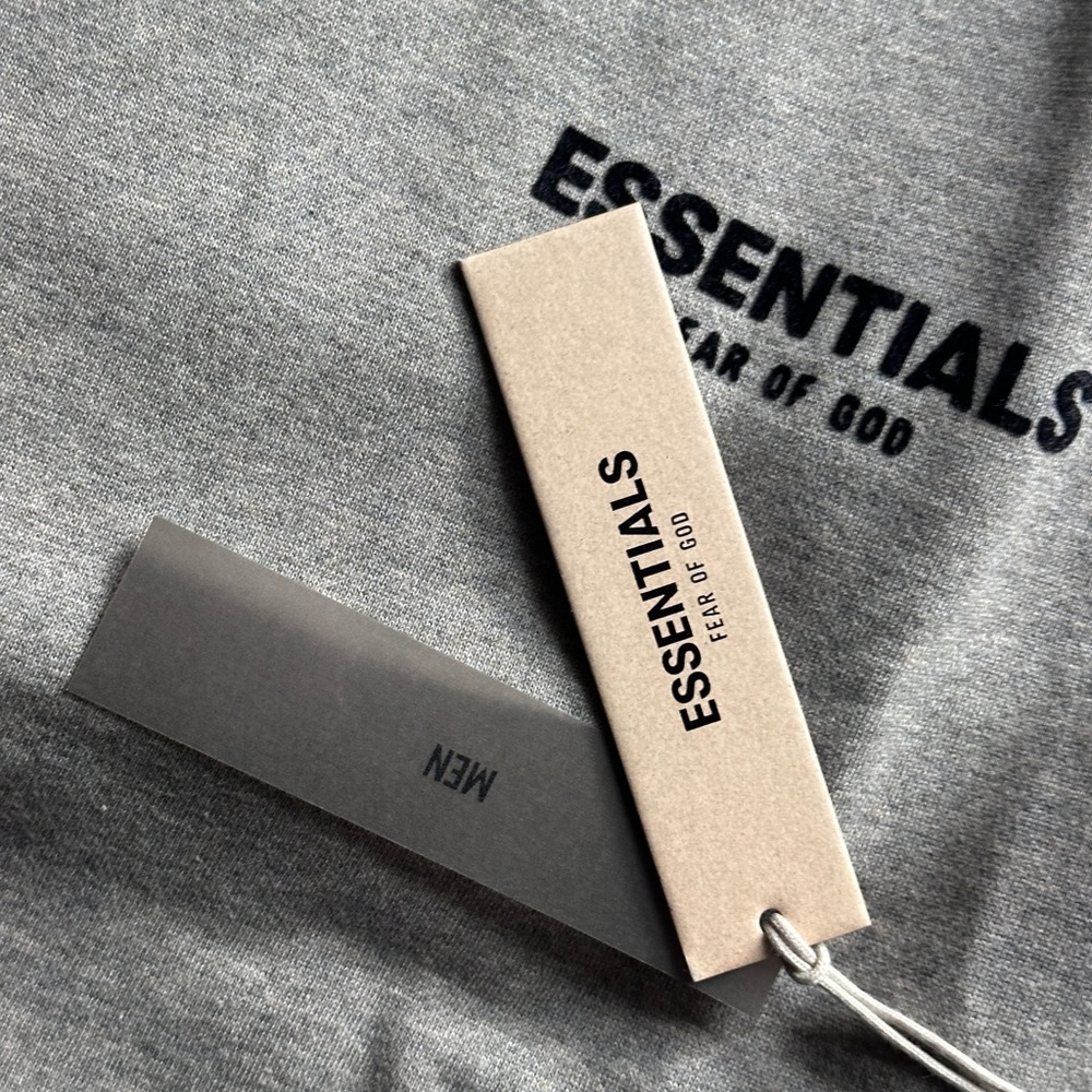 Essentials Gray Hoodie with Logo